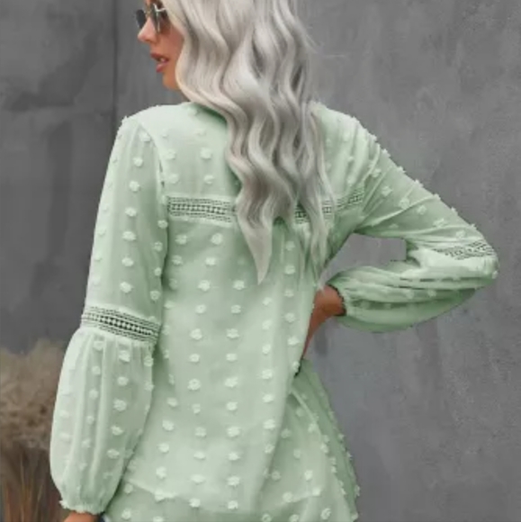 New Swiss dot babydoll top - Picture 2 of 15